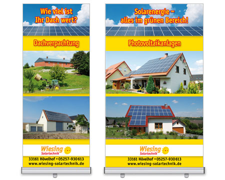 Roll-Up Display Wiesing Solartechnik