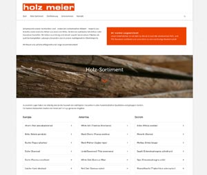 Homepage Holz Meier GmbH