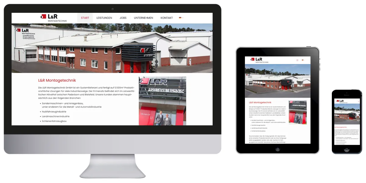 Homepage-LR Homepage L&R Montagetechnik in Hövelhof