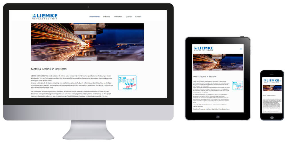 Homepage Liemke Metalltechnik