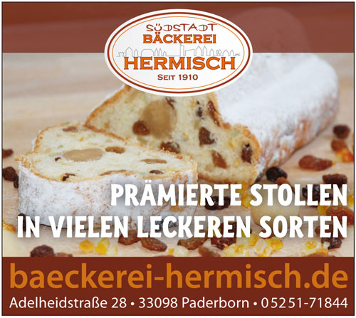 Inserat Bäckerei Hermisch in Paderborn