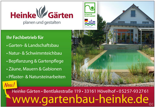 Inserat Heinke Gartenbau in Hövelhof