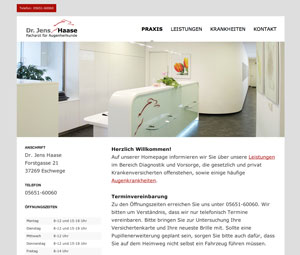 Homepage Augenarzt Dr. Haase